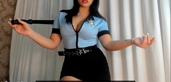  JOI PORTUGUES - POLICIAL MANDONA!!!! SEXY POLICE OFFICER JERK OFF INSTRUCTION WHILE WANKING HER